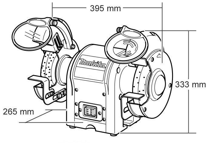 Makita Точильний верстат GB 801 GB801 фото