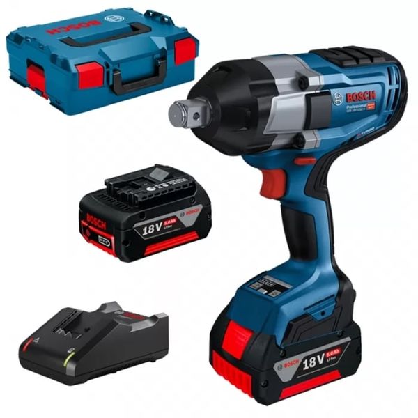 Bosch Гайковерт ударний GDS 18V-1050 H, 18В, 2x5.0 GAL1880 L-Box 0.601.9J8.522 фото