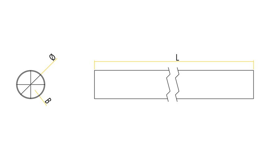 Труба для зберігання шлангу Ø180мм L=5000mm (Пластик, Італія) (2624020100) 2624020100 фото