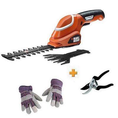 Кущоріз-ножиці акумуляторні Black+Decker GSL700KIT GSL700KIT фото