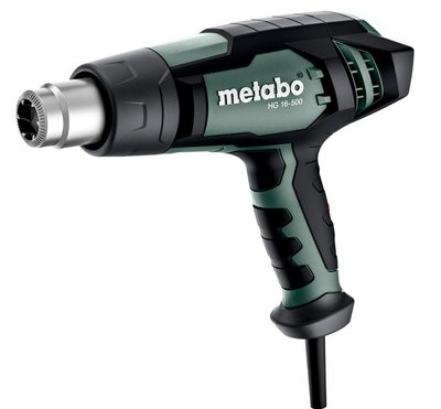 Metabo Фен будівельний HG 16-500, 1600Вт, 300 / 500 градусів, 240/450л/хв, 0.6кг 601067000 фото