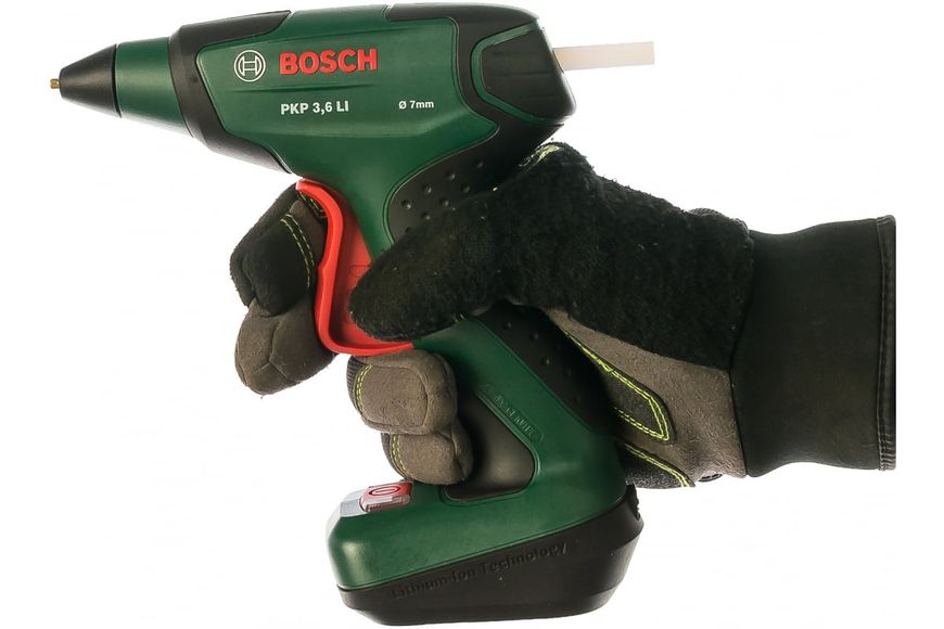 Bosch Пістолет клейовий PKP 3,6 LI, 3.6В, стрижень 7х150мм, 0.3кг 0.603.264.620 фото