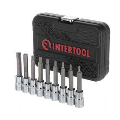 Набір біт TORX 1/2" T20-T60, 100 мм, S2, STORM INTERTOOL ET-8401 ET-8401 фото