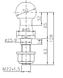 Шар для фаркопа Winterhoff KUB50 диаметр 50 мм 3500 кг (1860683) 1860683 фото 3