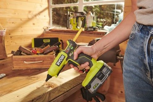 Ryobi Пістолет клейовий RGL18-0 акумуляторний ONE+,18В, стрижні 11/12 мм 5133005002 фото