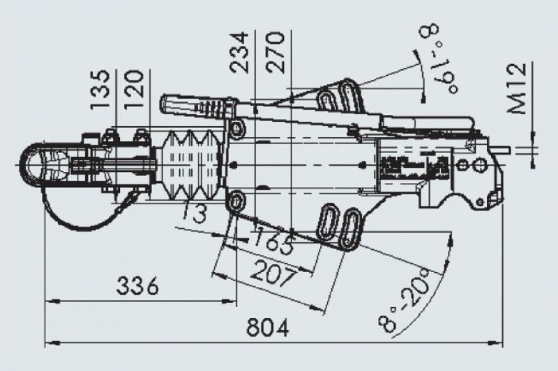 Гальмо накату AE Profi V 3500 2000-3500 кг AK351 (1224137) 1224137 фото