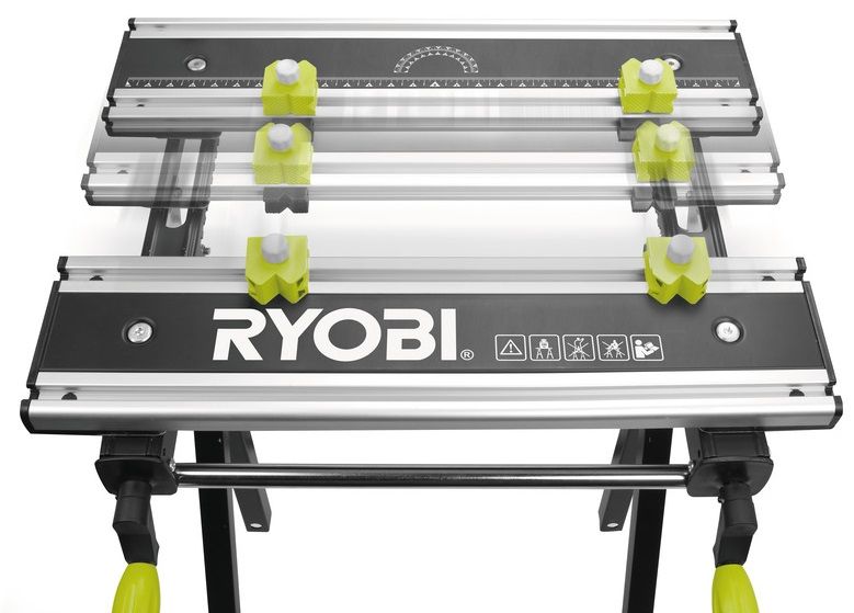 Ryobi Верстак складний RWB03, 600х570х760, 12,5 кг, 100 кг макс.вага, регулювання висоти 5133001780 фото