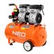 Neo Tools Компресор, безмасляний, 230В, 24л, 8 Бар, 125л/хв, 800Вт, асинхронний двигун, IP20 12K021 фото 1