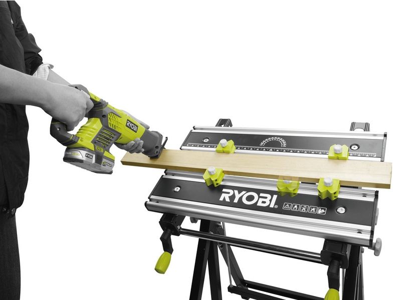 Ryobi Верстак складний RWB03, 600х570х760, 12,5 кг, 100 кг макс.вага, регулювання висоти 5133001780 фото