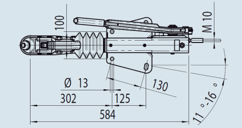 Гальмо накату AL-KO 90 S-3 700-1000 кг AK161 (1251911) 1251911 фото