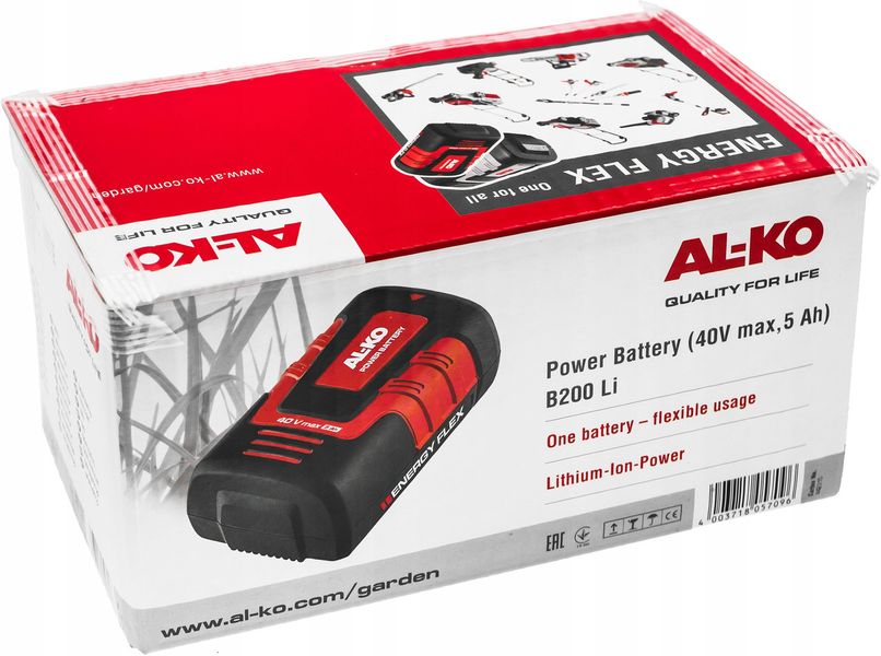 Акумулятор AL-KO Energy Flex Li-Ion 40В / 5 Ач (113524) 113524 фото