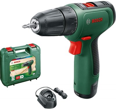 Bosch Шуруповерт-дриль EasyDrill 1200, 12В, 1х1.5Ач, 30Нм, 400/1500 об/хв, ЗП, 0.94кг, кейс 0.603.9D3.006 фото