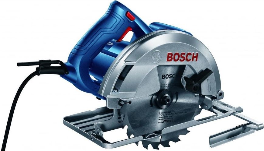 Bosch Пила дискова GKS 140, ручна, 1400Вт, 184мм, 20мм, 3.7кг + Пиляльний диск Eco for wood 0.601.6B3.020 фото