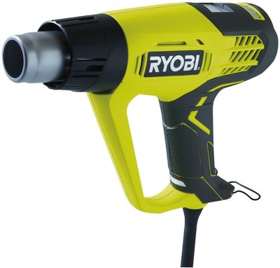 Ryobi Фен EHG2020LCD промисловий, 2000Вт, 250 / 500л / хв, 50-650С, LCD, 0.8кг 5133001730 фото